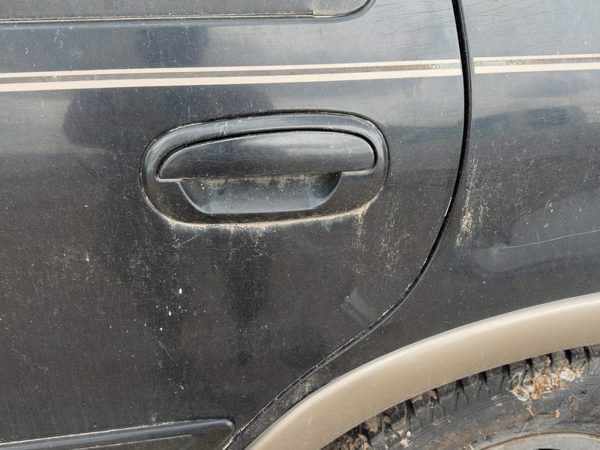 1997-2002 Ford Expedition Driver Left Rear Outside Door Handle Oem Back Black — photo 1