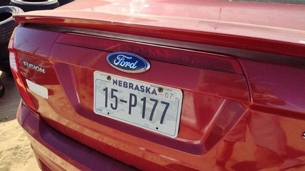 10-12 Ford Fusion License Plate Trim Surround Panel Oem Tail Trunk Finish Red U6 — photo 5