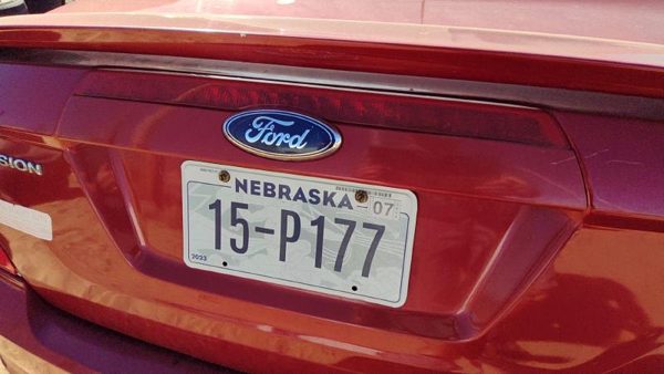 10-12 Ford Fusion License Plate Trim Surround Panel Oem Tail Trunk Finish Red U6 — photo 4