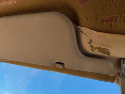 1998-2002 Toyota Corolla Driver Left Sun Visor Oem Beige Fa40