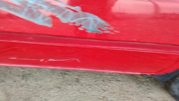 94-97 Ford Aspire Passenger Right Front Moulding From Door Oem Trim Strip Red — photo 3