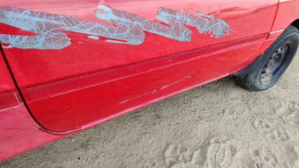 94-97 Ford Aspire Passenger Right Front Moulding From Door Oem Trim Strip Red — photo 7