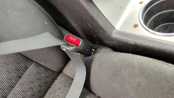06-10 Ford Fusion Passenger Right Front Seat Belt Buckle Receiver Oem Black Dw — photo 3