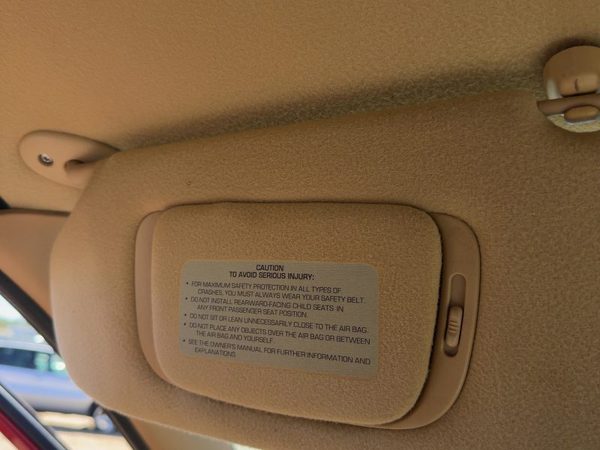 1996 Chrysler Town & Country Driver Left Sun Visor Oem Tan Flk5 — photo 4