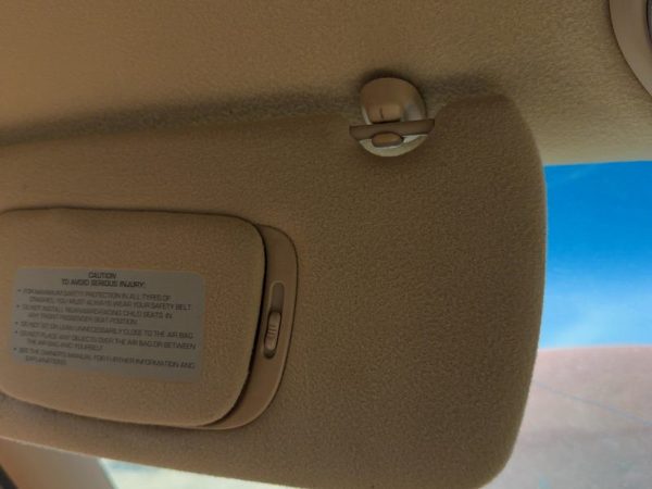 1996 Chrysler Town & Country Driver Left Sun Visor Oem Tan Flk5 — photo 5