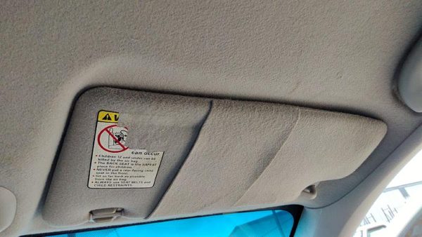 2000-04 Focus Station Wagon Passenger Right Sun Visor Oem Gray Ea 1S4z5404104daa — photo 3