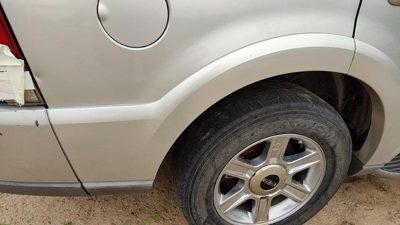 03-05 Lincoln Aviator Passenger Right Rear Wheel Moulding Flare Oem Silver Jp