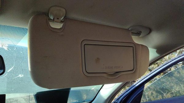 2010-2012 Ford Fusion Passenger Right Sun Visor Oem Dw Charcoal Black — photo 3
