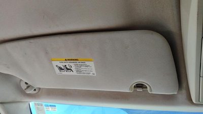 2008-2010 Dodge Grand Caravan Driver Left Sun Visor Oem Gray Ds 1Je89dw1aa
