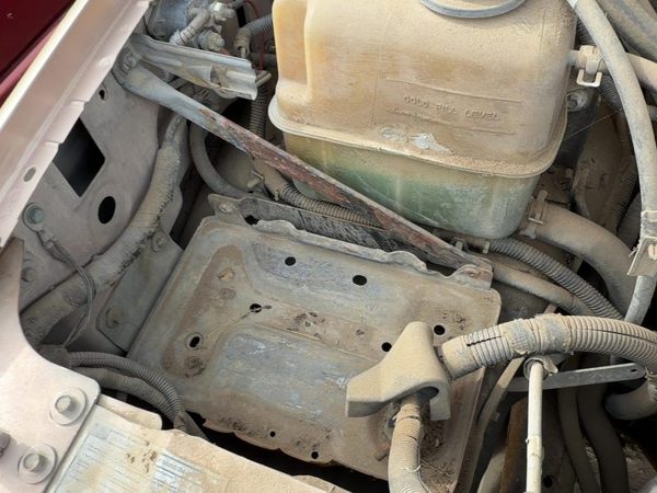 1997 Ford F250 Complete Battery Box Mount Tray With Hold Down Oem 15159821 — photo 1