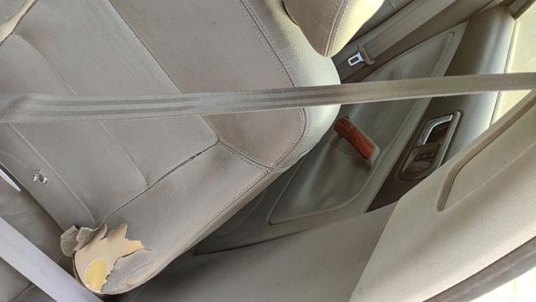 2002-2005 Vw Passat Driver Left Front Seat Belt Retractor Oem Shoulder Gray — photo 4