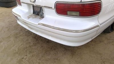 1991-1996 Chevy Caprice Rear Bumper Cover Assembly Oem Back White
