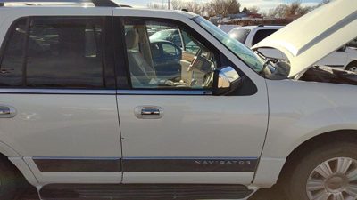 2008 Lincoln Navigator Front Door RH Pv White Chocolate 7L7Z7820124A