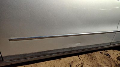 06-10 Passat Driver Left Front Moulding From Door Trim Strip 8E8e Reflex Silver