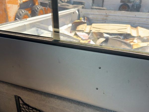 1996 Ford Ranger SuperCab Trim Panel Below Back Glass Interior Gray G2 OEM — photo 5