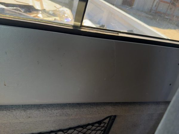 1996 Ford Ranger SuperCab Trim Panel Below Back Glass Interior Gray G2 OEM — photo 7