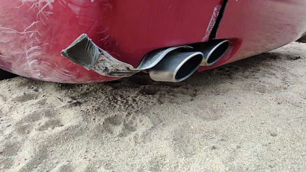2001 Cadillac Eldorado Driver Left Rear Muffler With Exhaust Tip Oem — photo 2