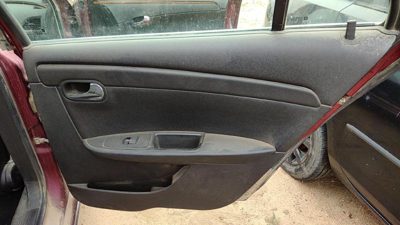08 09 Malibu Passenger Right Rear Inside Door Trim Panel Wth Switches Back Black