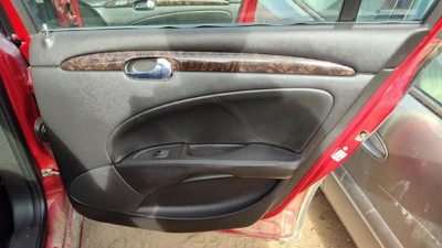 06-07 Lucerne Passenger Right Rear Door Trim Panel With Switches Back Ebony 193