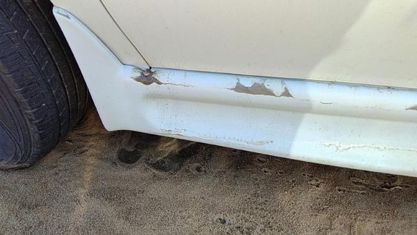 05-08 Uplander Driver Left Lower Rocker Panel Moulding Side Skirt Oem White 50U — photo 5