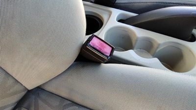 2011-2013 Ford Fiesta Passenger Right Front Seat Belt Buckle Receiver Black Dl
