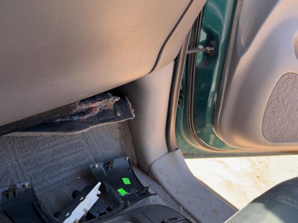 1997-2003 Ford F150 Passenger Right Lower Kick Trim Panel OEM Gray F2 — photo 2