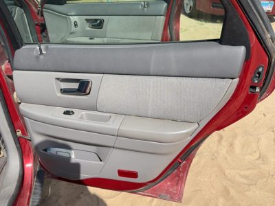 00-02 Ford Taurus Passenger Right Rear Door Trim Panel With Switches Back Gray