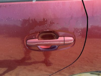 05-09 Toyota Prius Driver Left Rear Outside Door Handle Oem Back Salsa Red 3Q3