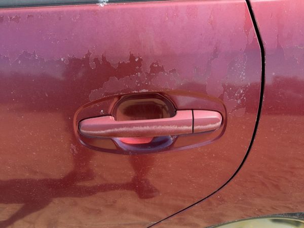 05-09 Toyota Prius Driver Left Rear Outside Door Handle Oem Back Salsa Red 3Q3 — photo 1