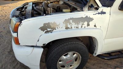 2003-2007 Chevy Suburban Driver Left Front Fender Oem 50U Summit White 88944420