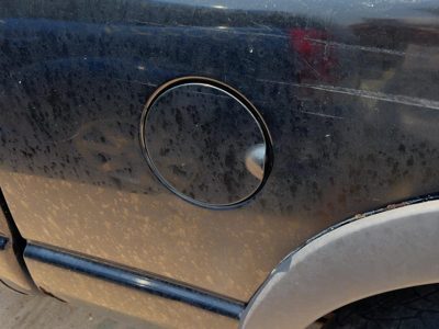 2002-2008 Dodge Ram 1500 Fuel Tank Door With Hinge Gas Lid Oem Filler Black Px8