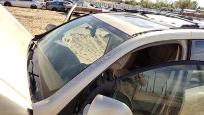 2007-2009 Grand Vitara Xl-7 Driver Left Front Moulding On A Pillar Post Oem Gold