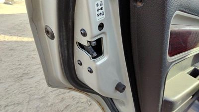 2007-2012 Lincoln Mkz Driver Left Rear Door Latch With Rods/Cables Oem Back