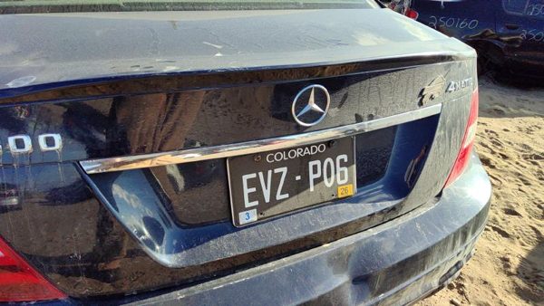 2012-2014 Mercedes C300 License Plate Trim Surround Panel Oem Tail Trunk Finish — photo 4