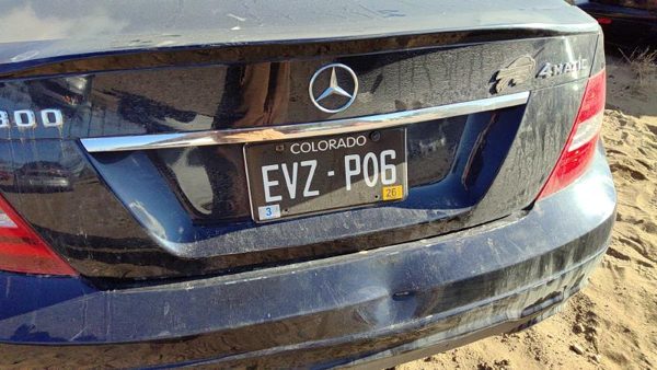 2012-2014 Mercedes C300 License Plate Trim Surround Panel Oem Tail Trunk Finish — photo 3