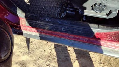 03-06 Mitsubishi Outlander Driver Left Lower Sill Step Moulding Trim Panel Black