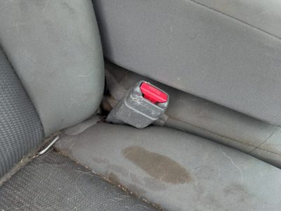 05-11 Dodge Dakota Passenger Right Front Seat Belt Buckle Receiver Oem Gray P9D5