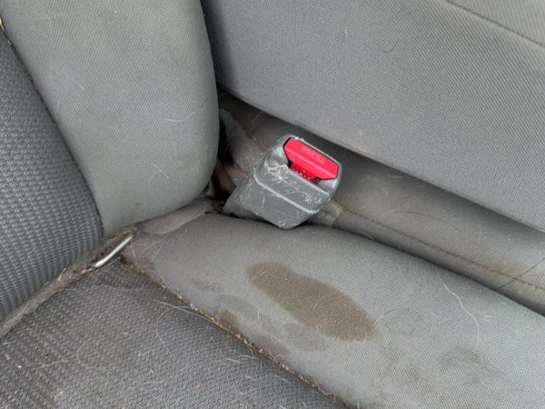 05-11 Dodge Dakota Passenger Right Front Seat Belt Buckle Receiver Oem Gray P9D5 — photo 2