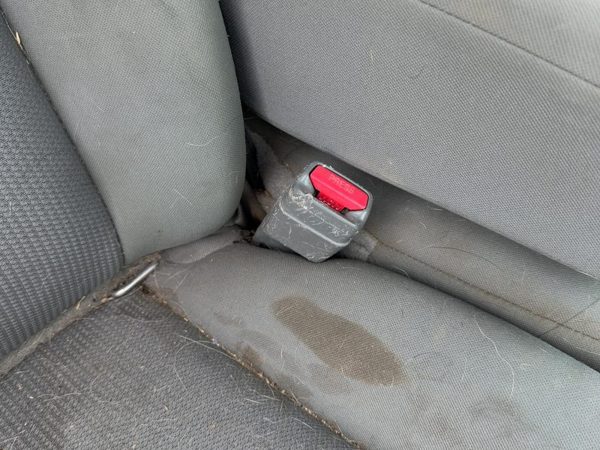 05-11 Dodge Dakota Passenger Right Front Seat Belt Buckle Receiver Oem Gray P9D5 — photo 3
