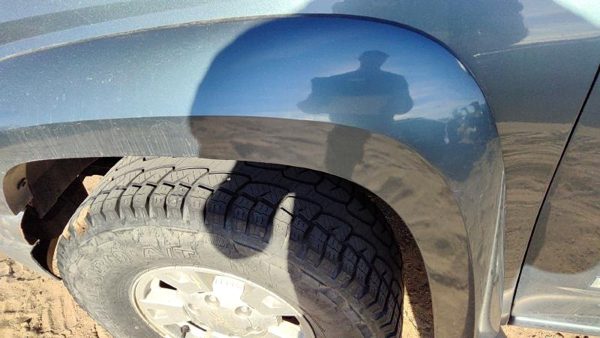 04-12 Gmc Canyon Driver Left Front Wheel Flare Moulding Fender Stealth Gray 46U — photo 6
