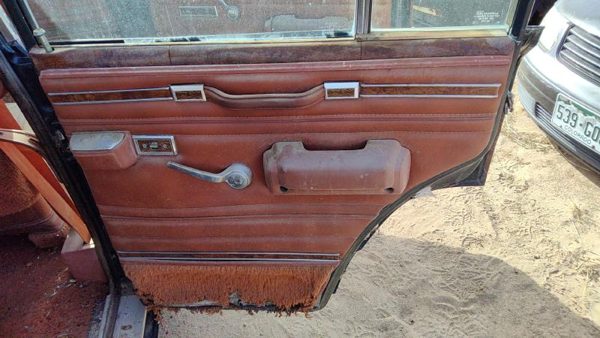 1984 Jeep Grand Wagoneer Passenger Right Rear Door Trim Panel With Switches Back — photo 1