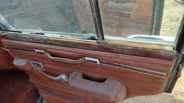 1984 Jeep Grand Wagoneer Passenger Right Rear Door Trim Panel With Switches Back — photo 2