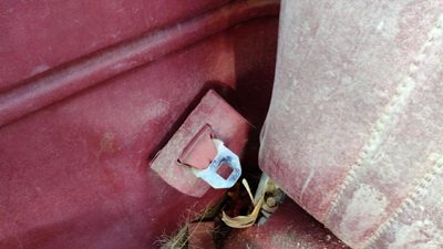 1988 Ford F150 Front Seat Belt Red Right Rear Retractor