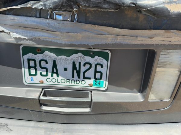 04-09 Srx License Plate Trim Surround Panel Oem Tail Trunk Finish Silver 42U — photo 5