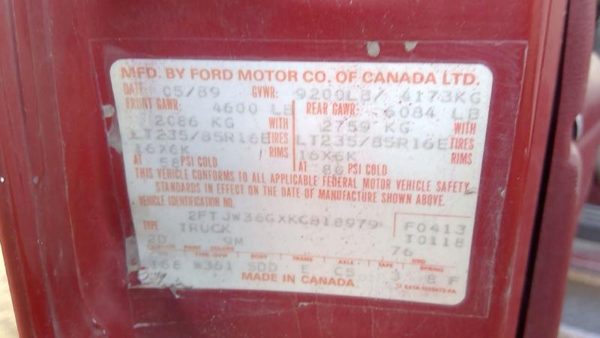 1989 Ford F350 — vehicle photo 6