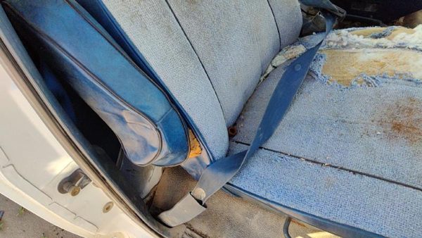 96-97 Ford F350 Passenger Right Front Seat Belt Retractor Oem Shoulder Blue — photo 6