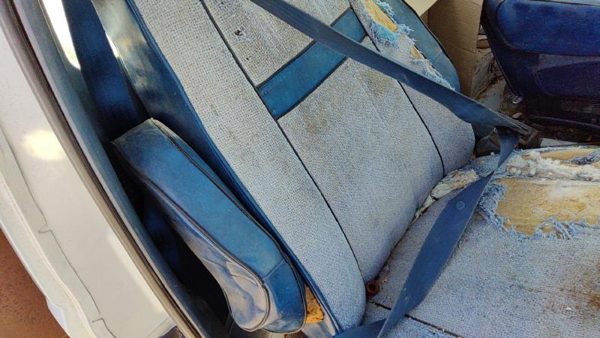 96-97 Ford F350 Passenger Right Front Seat Belt Retractor Oem Shoulder Blue — photo 5