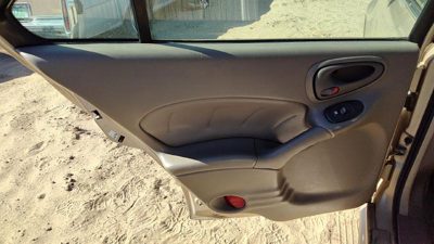 00-05 Grand Am Driver Left Rear Door Trim Panel With Switches Back Dark Taupe