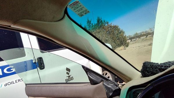 00-04 Legacy Outback Driver Left A Pillar Trim Windshield Post Panel Oem Tan 040 — photo 2