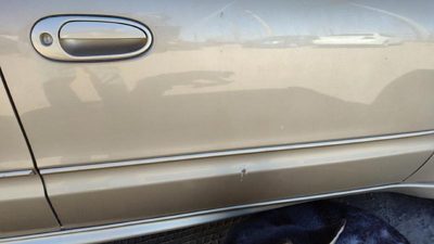 03-05 Grand Am Passenger Right Front Moulding From Door Trim 33U Champagne Beige